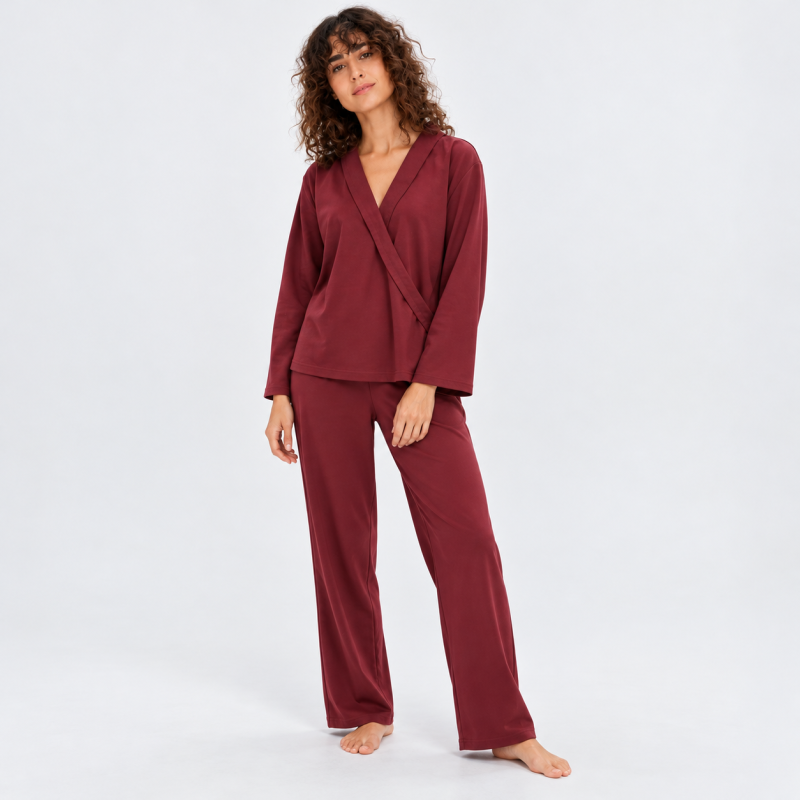 Pidžama sievietēm BPC collection, bordo sarkana, S/M