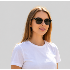 Retro Polarized Sunglasses for Women and Men by FEIDU, Black