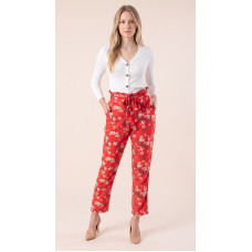 Trousers for women, Vero Moda, red