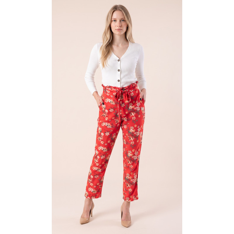 Женские брюки Vero Moda, красные, размер M.