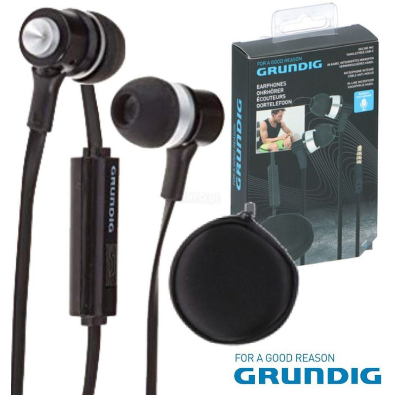 Grundig urheilukuulokkeet, musta