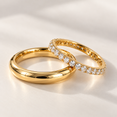 Gold-tone 2-ring set, Bonprix