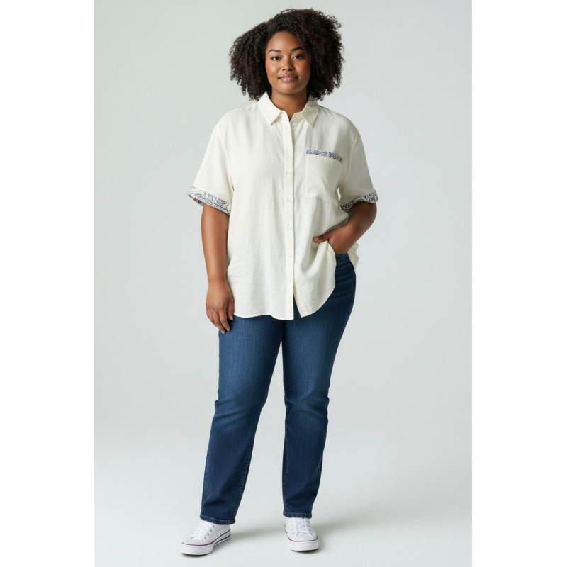 Long Shirt with pocket, size 48