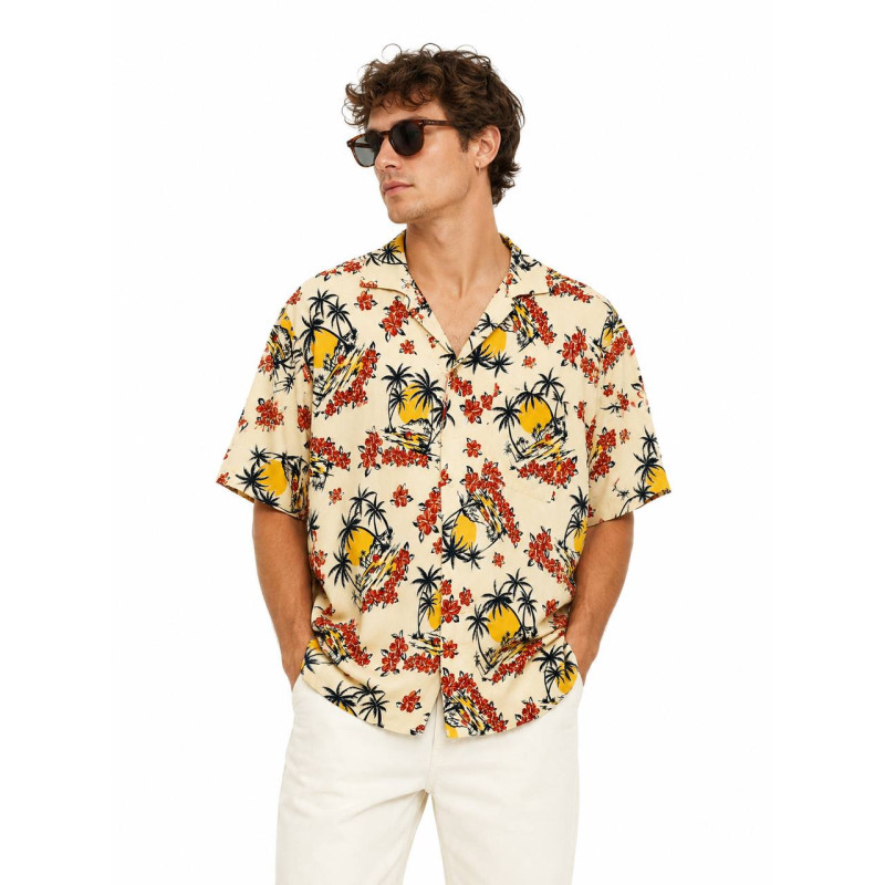 Miesten luksus-t-paita, beige, koko XL