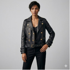 Forget Me Not Black Faux Leather Jacket