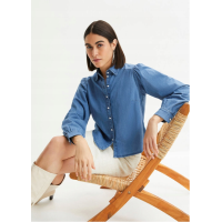 Bodyflirt blue denim blouse
