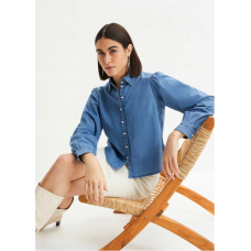 Bodyflirt blue denim blouse