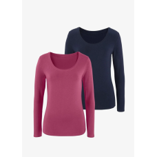 Shirt set – navy blue, bright pink, Vivance