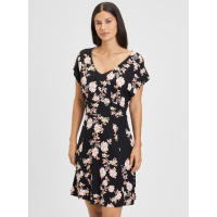 LASCANA Dress in Black witf floral print