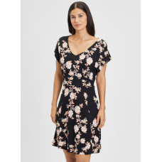 LASCANA Dress in Black witf floral print