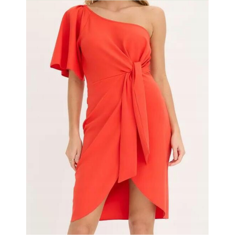 Kleita sieviešu sarkana uz viena pleca, BPC Collection, 3XL izmērs