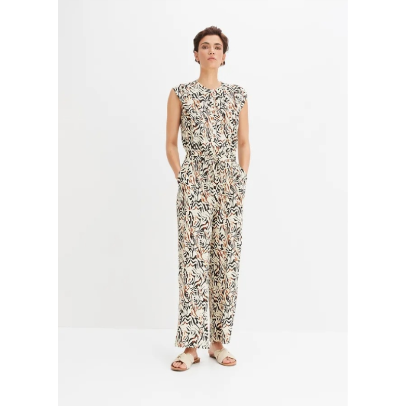 Rainbow beige jumpsuit, size XXL