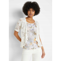 BPC Collection 2-in-1 Blouse with Lace Trim