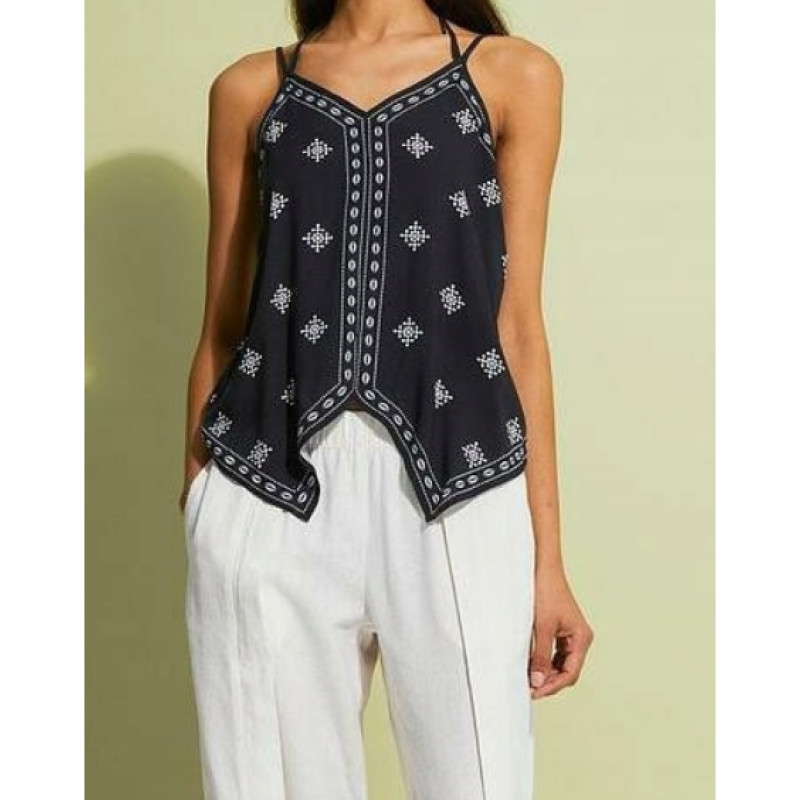 Rainbow Black Blouse, size 3XL