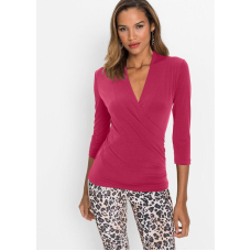 Red blouse Bodyflirt with V-neck