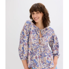 Beige blouse with floral pattern BPC Collection