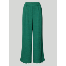 Trousers with a wavy hem for woman,Bodyflirt, Green