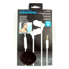 Grundig-urheilukuulokkeet, valkoiset ja mustat