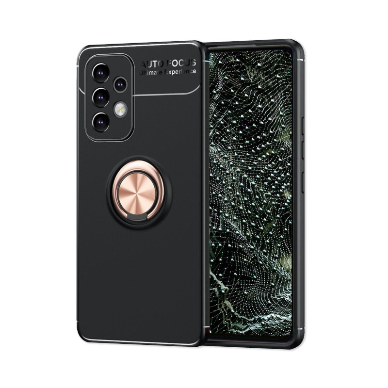 Phone protective case, cover case Samsung Galaxy A32 4G, black, magnetic, with ring