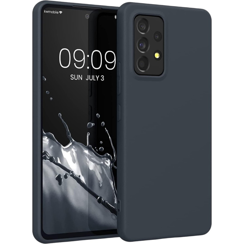Puhelimen musta kuminen suojakuori Samsung Galaxy A53 5G