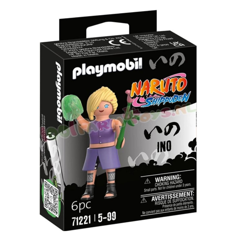 Конструктор Playmobil lego фигурка Naruto Shippuden Ino, 71221, 6 шт.