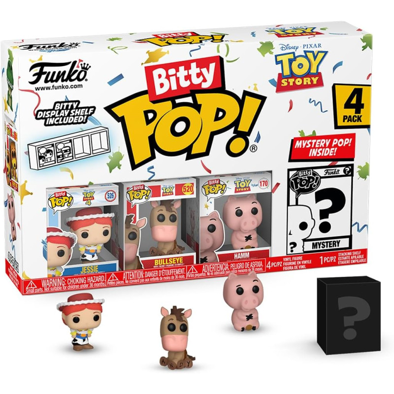 Набор фигурок Funko Bitty POP! Toy Story Jessie, История игрушек Bullseye, Hamm (4 шт.)