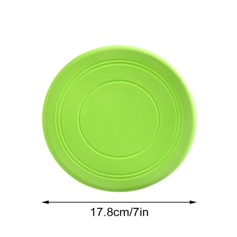 Dog Frisbee Disc, 17.8 cm, Flying Saucer, Dog Toy, Green