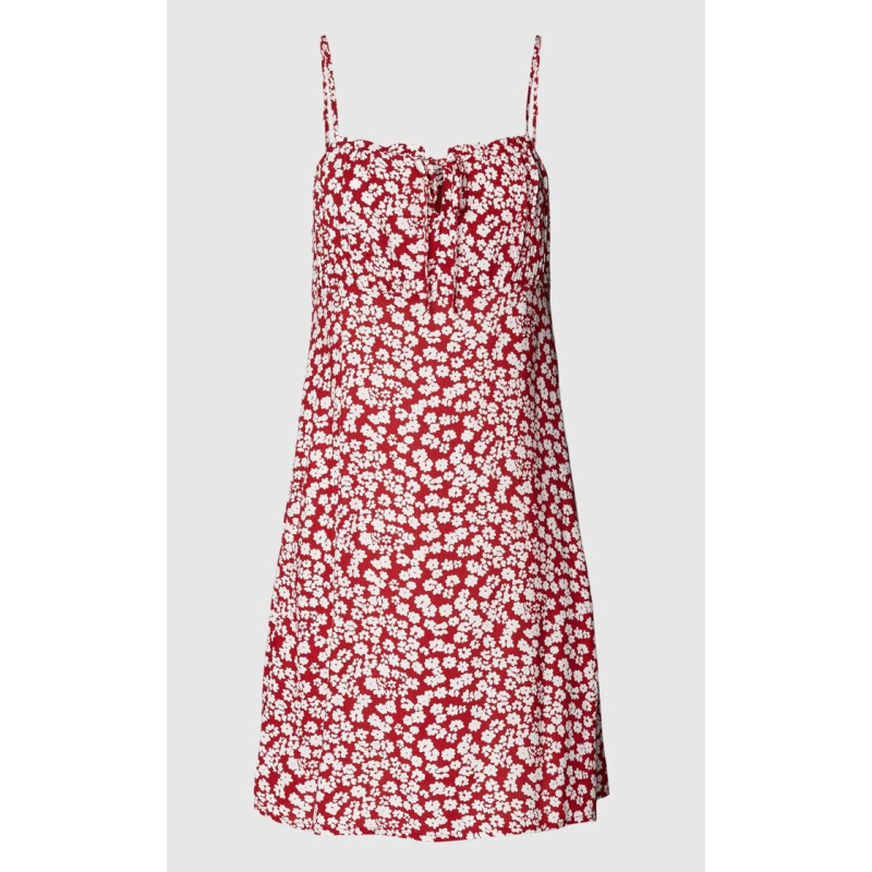 Red Only dress with floral pattern, size XS
