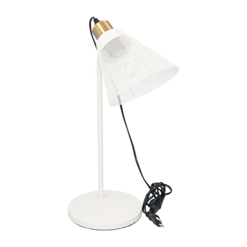 Grundig galda lampa, balts ar zeltu