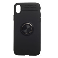 Phone protective case, cover case Apple iPhone XR, 5/5s/SE, black, magnetic, with ring