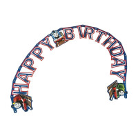Birthday banner, decorations, Happy birthday, Thomas 1.80m