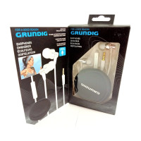 Grundig sports headphones, white and black