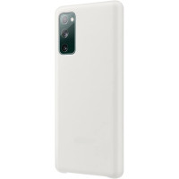 Protective phone case, cover for Samsung Galaxy S20 white with microfiber