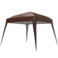 Garden canopy, tarpaulin, garden tent, party canopy, gazebo Outsunny, brown, 3 x 3 m