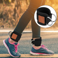 2 pcs foot straps, wristbands, cable puller with D-rings, leg trainer