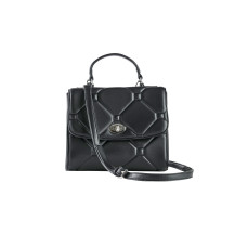 Faux leather handbag, black, BPC collection