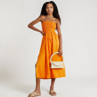 Review orange dress