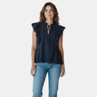Ashbourne Navy Blue Blouse