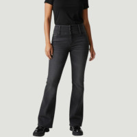 Rainbow black jeans