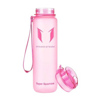 Super Sparrow Tritan water bottle BPA-free 750ml, pink
