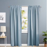 Light blue curtains 135x244 cm