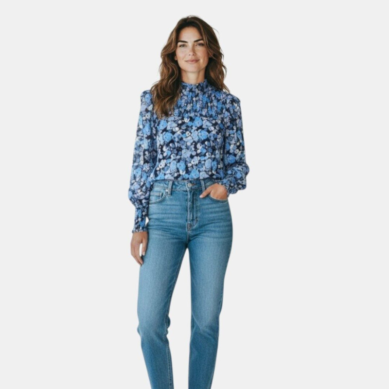 Tom Tailor Denim zila blūze izmērs S