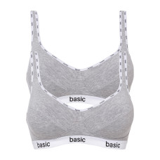 BPC collection grey sports bra, set of 2
