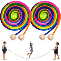 LeapBeast group jump rope set 2pcs, 5m, long jump rope, skipping rope, pull rope