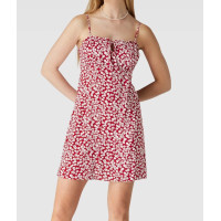 Red Only dress with floral pattern