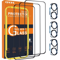 3 pcs Tempered glass Apple iPhone 16 6.1' and camera glass 3pcs, protective glass