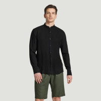 Christian Berg black linen shirt