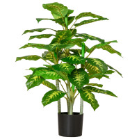 Artificial plant, indoor and outdoor, 95 cm, green, Homcom