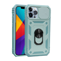 Phone protective case, cover for Apple iPhone 13 Pro Max, blue, magnetic, with ring