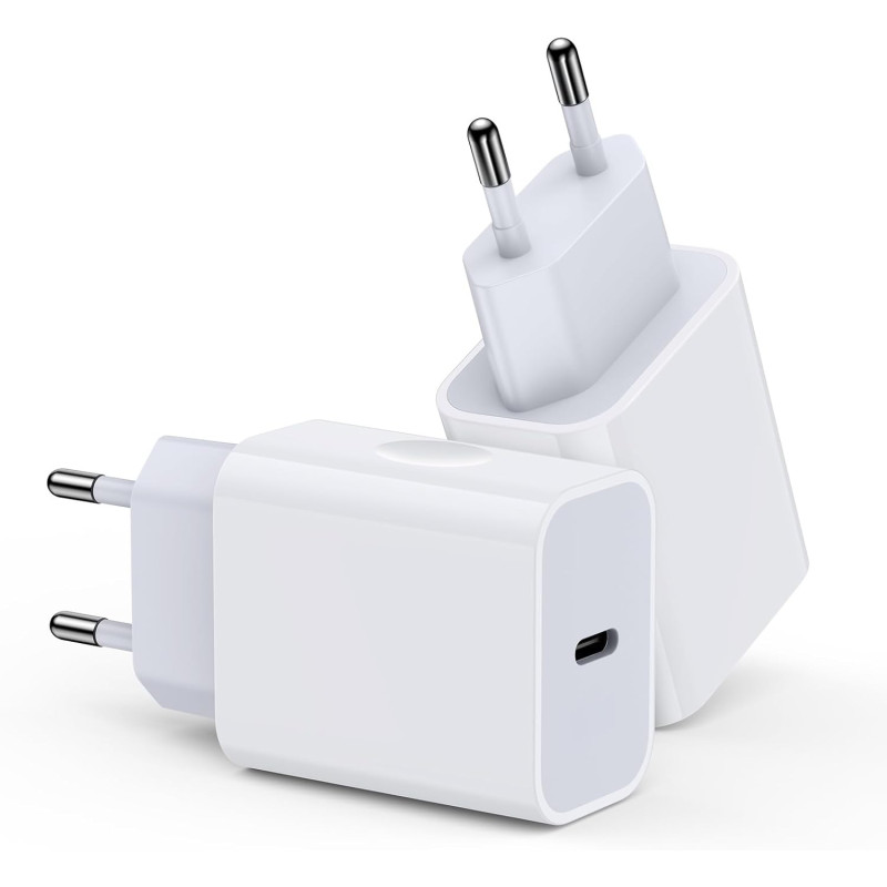 Кабель Lightning для iPhone с разъемом USB Type-C и адаптером, 2 шт., 2 м, быстрая зарядка 20 Вт